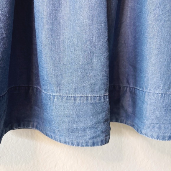 Kate Spade Chambray Off The Shoulder Top, Small, Broome Street denim blouse - Picture 4 of 16